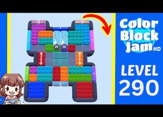  Color Block Jam Level 290 Solution Walkthrough