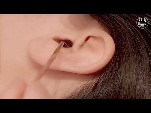 馬のしっぽ ASMR 深いリラクゼーションのためのソフトな耳ブラッシング