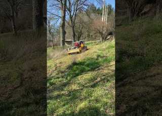  AWY 1000 S Lawn Mower Flail Mower In Action Diesel Engine Remote Control
