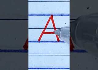  How To Write English Capital Letter A English Writing A To Z Abcd Handwriting