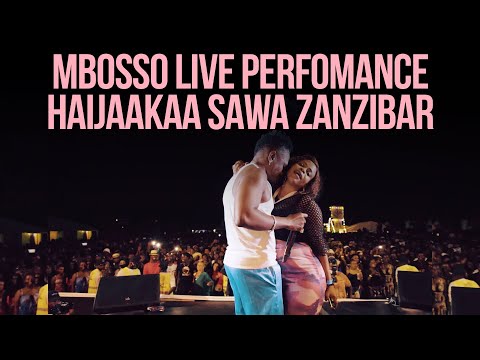 Mbosso Live Perfomance Haijakaa Sawa Zanzibar