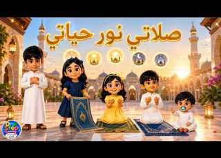 نشيد صلاتي نور حياتي للأطفال تعل م حب الصلاة والصلوات الخمس بطريقة سهلة