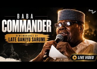  Sir Ebenezer Obey At The 8th Day Fidau Of Late Ganuyi Sarumi
