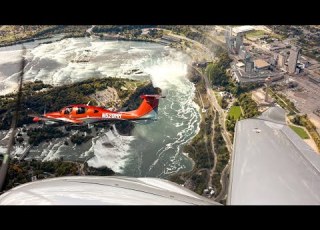DA62 Formation Over Niagara Falls KBUF KSUS