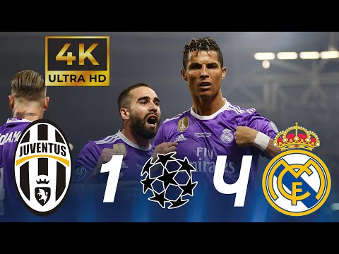 نار نار من الذاكرة ملخص مباراة ريال مدريد 4 1 يوفنتوس نهائي دوري ابطال اوروبا 2017 4K