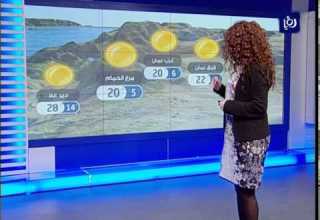 النشرة الجوية الأردنية من رؤيا 2014 2 19 Jordan Weather Forecast