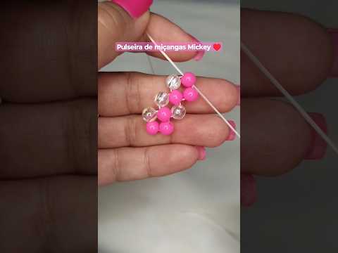 Pulseira De Miçangas Coloridas Mickey Pulseiras Mickey Pulseirademiçangas Diy Diycrafts
