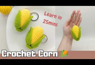 Crochet Corn Keychain Tutorial Learn In 25mins JQ Handmade 