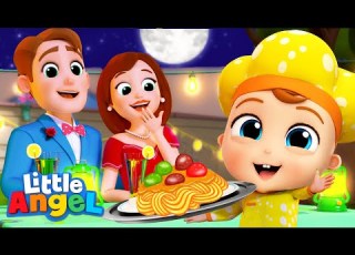 Surprise Dinner Song Little Angel Kids Songs Nursery Rhymes