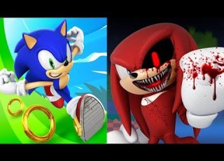 Sonic Dash Vs SONIC EXE Knuckles
