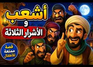  أشعب و الأشرار الثلاثة قصص أشعب حكايات قبل النوم للاطفال قصص حكايات حكم طرائف كلمات