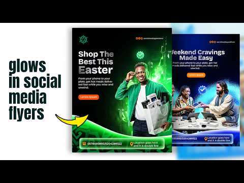 Master Everything About Glows In Social Media Flyer Designs Full Tutorial