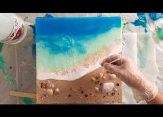 Ocean Resin With Real Sand And Shells Tutorial Voice Over