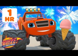 1 HOUR Of Blaze S Ultimate Firework Races Transformations Blaze And The Monster Machines