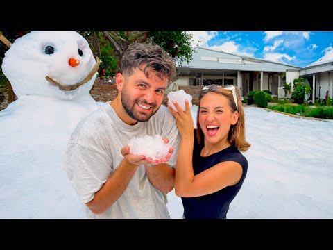 50 000 كيلو ثلج في بيت اهل زوجتي