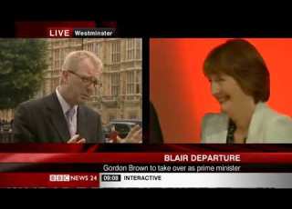  Tony Blair Resignation Gordon Brown PM BBC News 24 27 06 2007 0900am