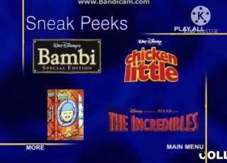 Sneak Peeks Menu The SBSP Movie 2005 DVD Touchstone Universal January 25 2005 Version