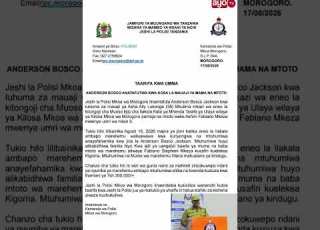  BOSCO ATAFUTWA KWA KOSA LA MAUAJI YA MAMA NA MTOTO CHANZO NI WIZI WA GUNIA LA MAHINDI YA LAKI 3