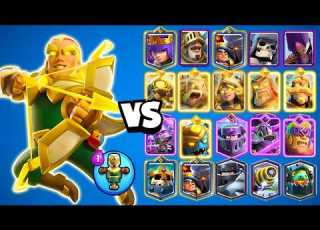 ARQUERO MAGICO HEROE Vs TODAS LAS CARTAS Clash Royale