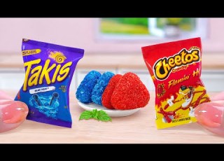 Takis Vs Cheetos Challenge Want A Miniature Cheetos Chicken Cheese Sandwich Shape Tina Mini Cooking