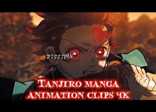  Tanjiro Manga Animation Clips 4k Kimetsu No Yaiba