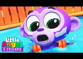  No No Swimming Baby Monkey Little Angel And Friends Fun Educational Songs
