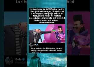  In Despicable Me 3 2017 After Loosing His Signature Freeze Gun Gru Pulls Out A Water Pistol