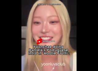  Yoonchae Doing Hootie Frutti Portuguese Intro Shorts Katseye Fyp Clips
