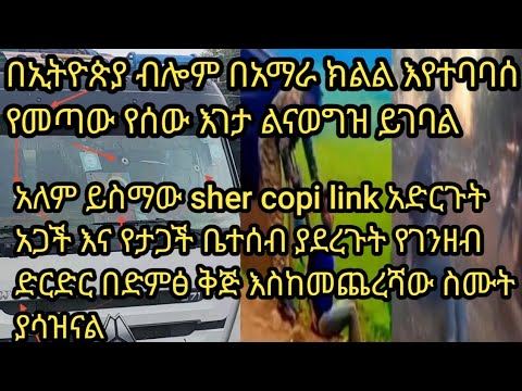 በኢትዮጵያ ብሎም በአማራ ክልል እየተባባሰ የመጣው የሹሬን እና የግለሰብ እገታ እየተባባሰ ነው ፈጣሪ ምህረቱን ይላክልን ሹሬን ለመግደል እሂ ሁሉ ጥይት