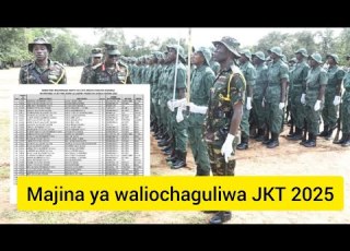 Majina Ya Wanafunzi Waliochaguliwa Kujiunga JKT 2025 2026