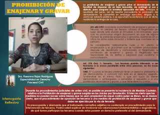 PROHIBICION DE ENAJENAR Y GRAVAR BIENES INMUEBLES EN EL CPC