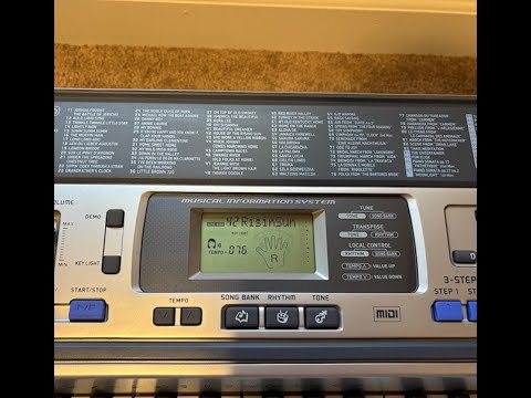 42 House Of The Rising Sun Casio LK 100 Song Bank Archive