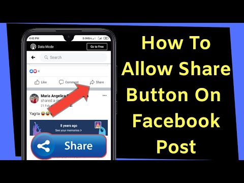 How To Allow Share Button On Facebook Post Make Facebook Post Shareable