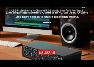 CABE Professional 4 Channel USB Audio Interface For Studio Top Pick 2026 Unbeatable Price