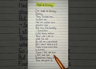 Salem Ilese Mad At Disney Lyrics