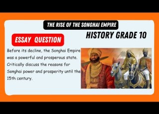 History Grade 10 Essay Essential Revision