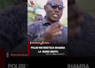 HABARI JESHI LA POLISI LATEKETEZA SHAMBA LA BANGI MKOANI SIMIYU