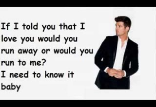 FEEL GOOD LYRICS ROBIN THICKE