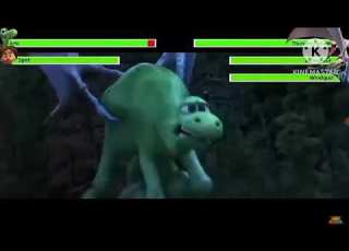  The Good Dinosaurs Final Battle With Healthbars