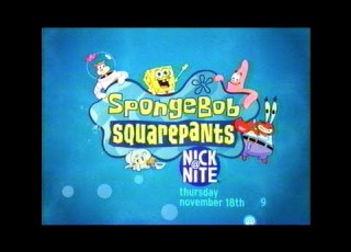  SpongeBob SquarePants On Nick At Nite Promo Nick At Nite 11 11 2004
