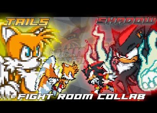  Tails Vs Shadow Sprite Animation Collab DFRcollab