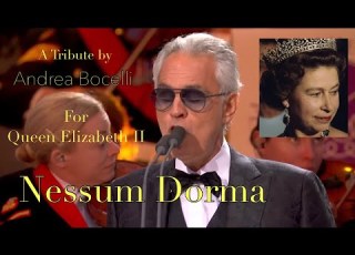 Andrea Bocelli Honors Late Queen Elizabeth Nessun Dorma Performance