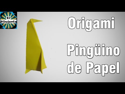 COMO HACER UN PINGÜINO DE PAPEL ORIGAMI MUY FACIL Y RÁPIDO PASO A PASO Curso De Origami