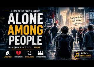 Alone Among People Emotional Song About Modern Society Official Lyrics Video