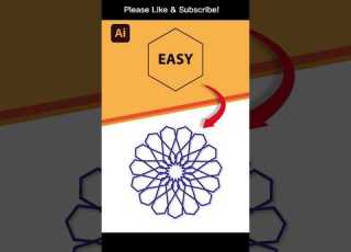How To Make Islamic Geometric Pattern In Adobe Illustrator Graphicdesign Illustrator Shorts