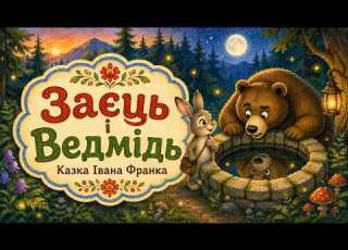 Зайчик і Ведмедик Казка на ніч Українська казка Івана Франка для дітей