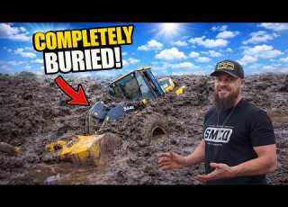 This Stuck Front Loader Costs Over 2000 For Every Day That It Is Buried