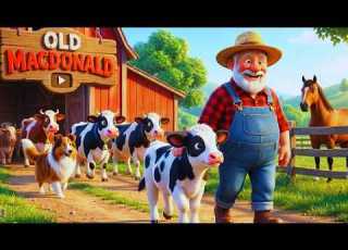  Old MacDonald Had A Farm Cute Kids Song With Animals Nursery Rhymes For Children