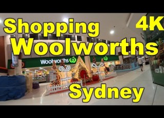 Shopping Woolworths Sydney Australia 4K