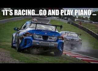 Race Netjes En Word Van De Baan Gereden IRacing BMW M2 Op Oulton Park